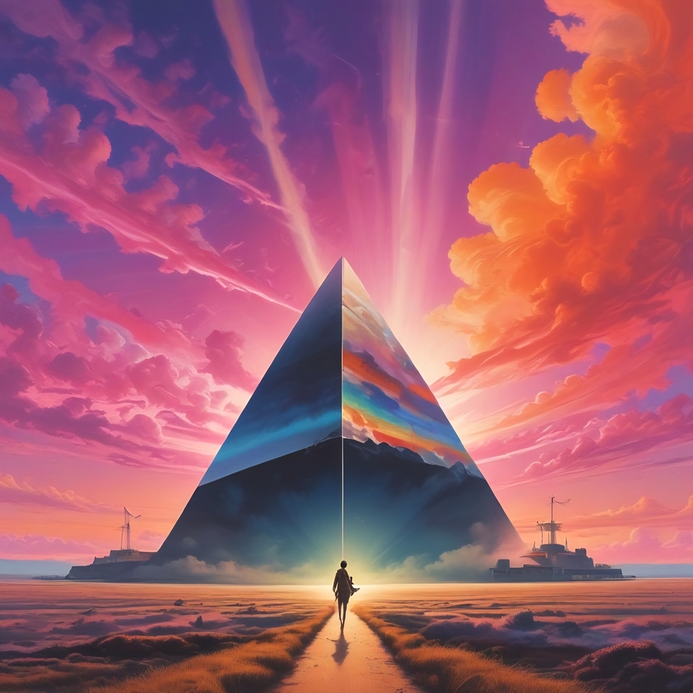 Vibrant Pyramid Art Print